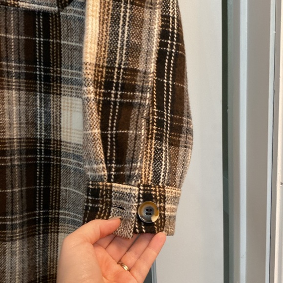 Long plaid shacket - Picture 4 of 6